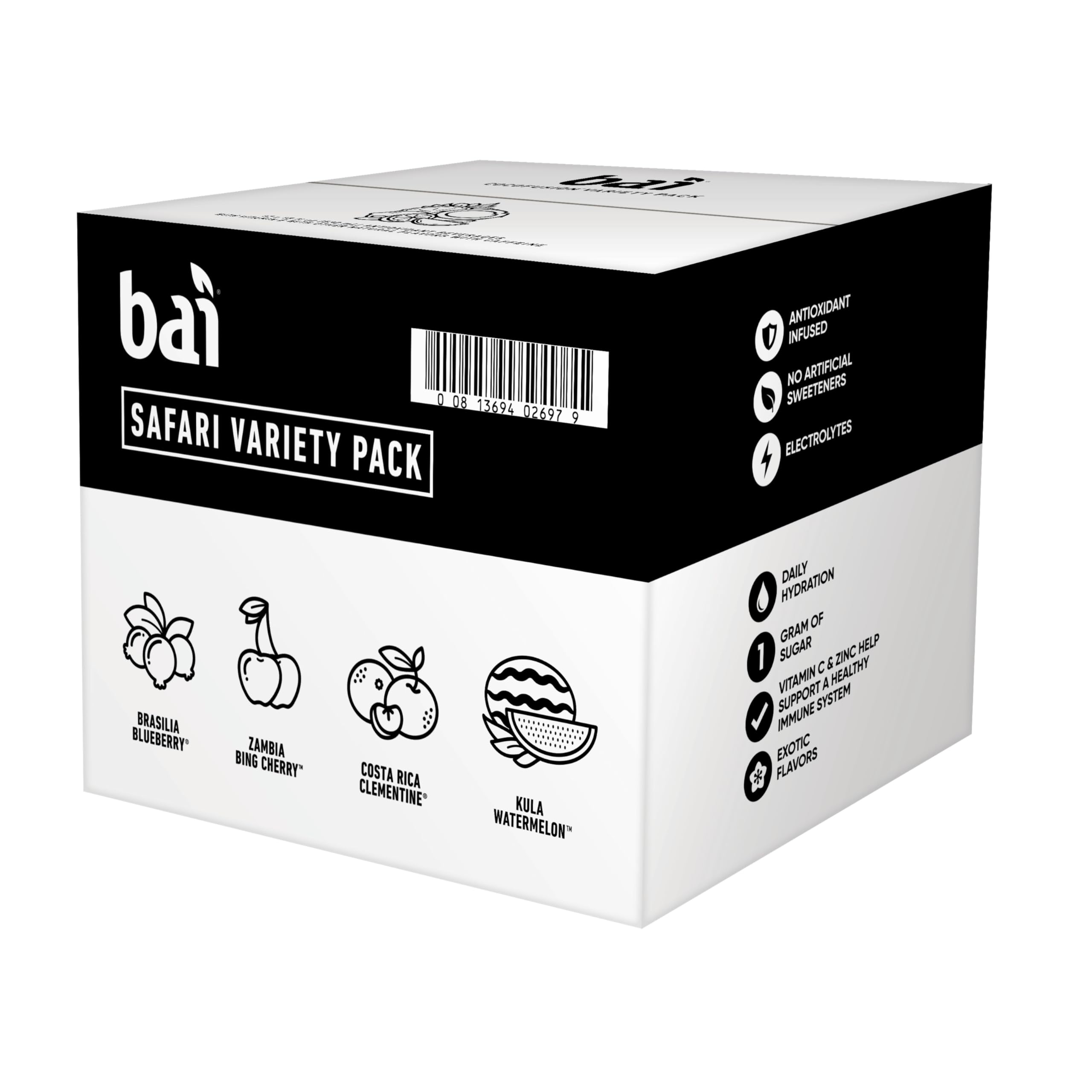 Bai recyclable packaging close-up highlighting sustainability.