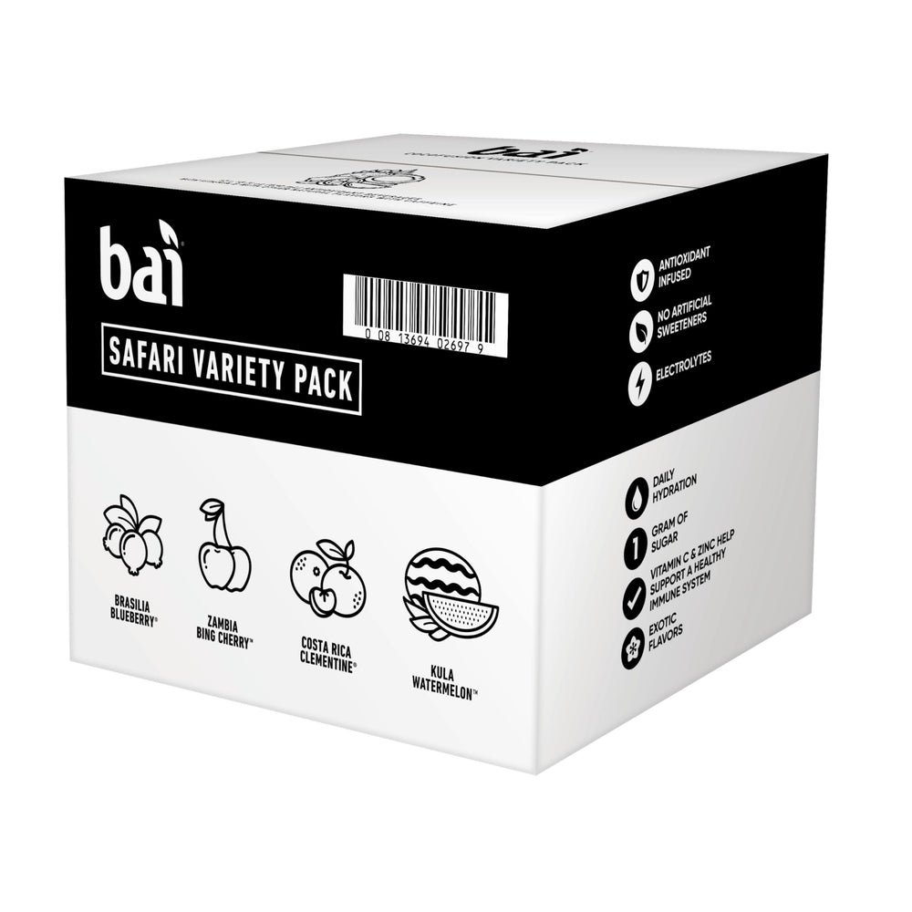 Bai recyclable packaging close-up highlighting sustainability.