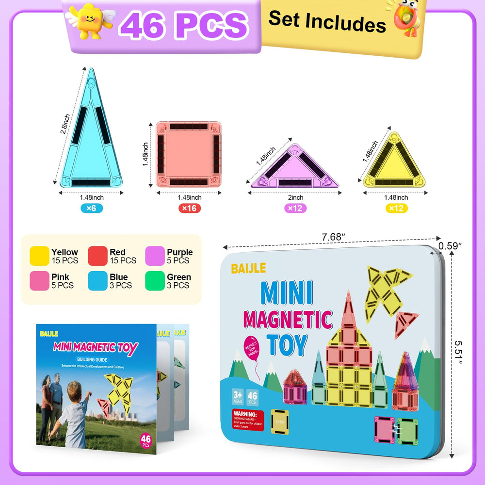 BAIJLE safety-tested magnetic tiles reassure parents about quality and use.