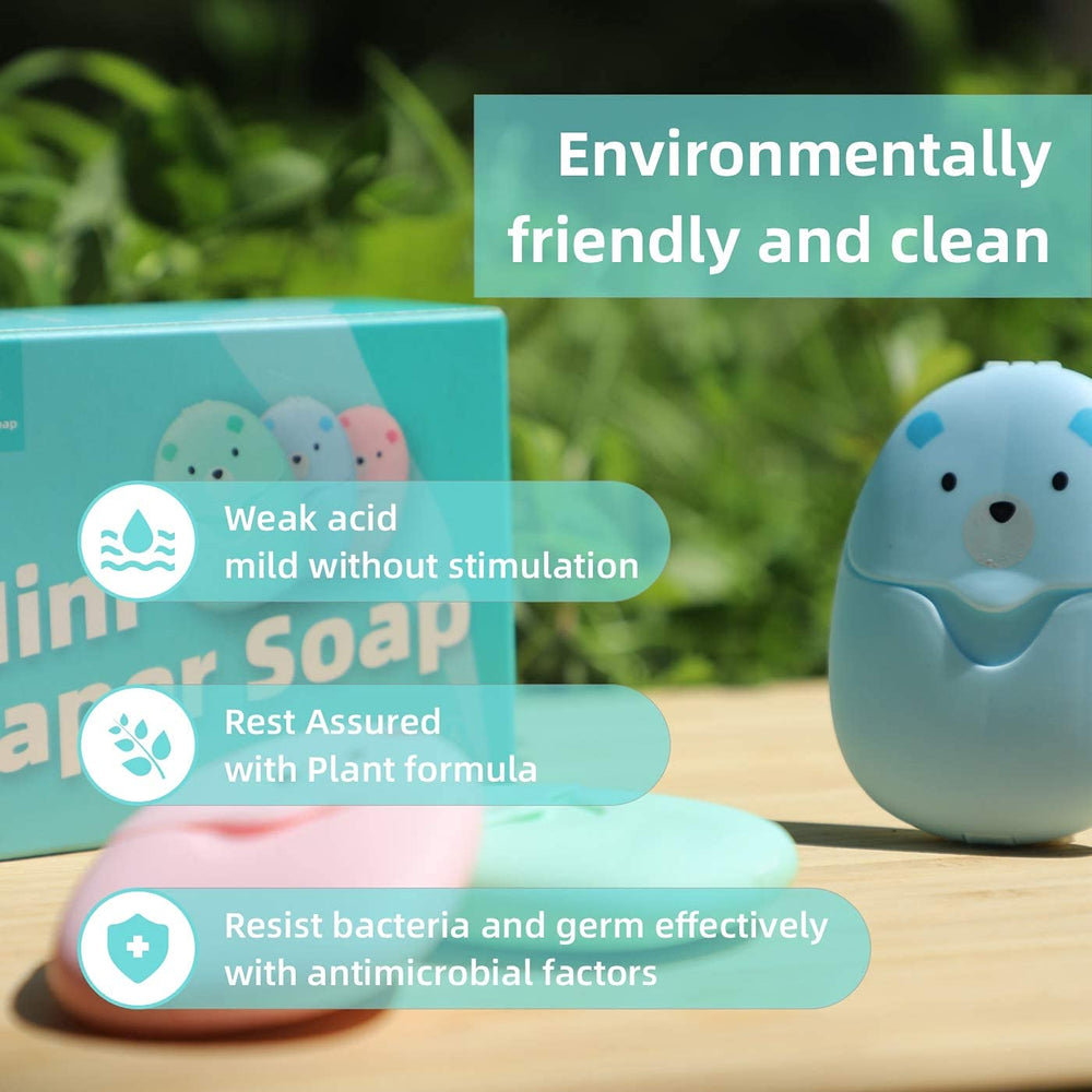 Eco-friendly biodegradable packaging highlights sustainable travel hygiene