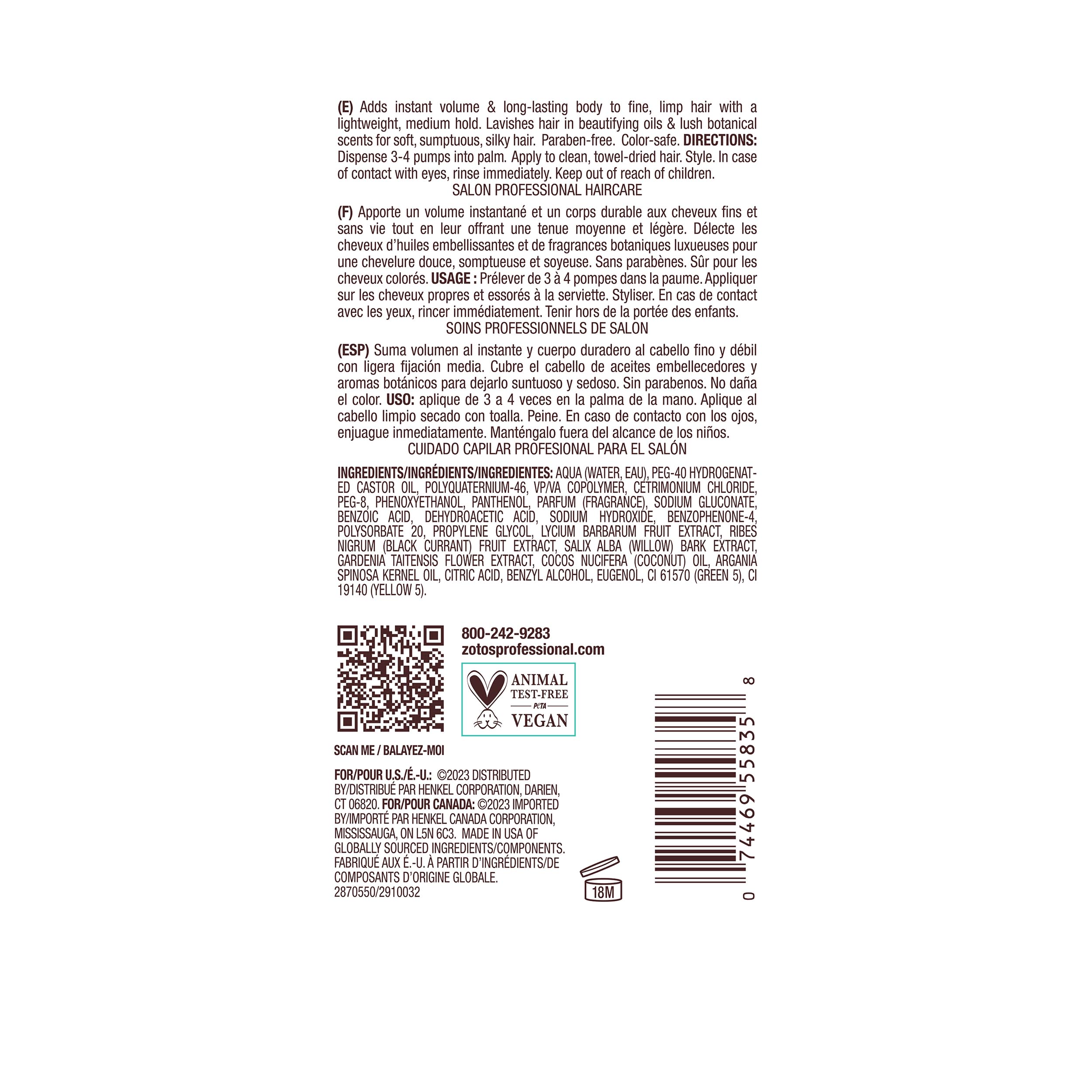 Rise N' Shine color-safe formula protects color-treated hair.