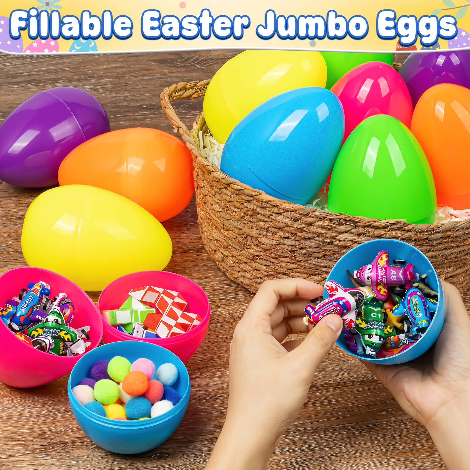 BainGesk blue 6-inch Easter egg great for classroom hunts