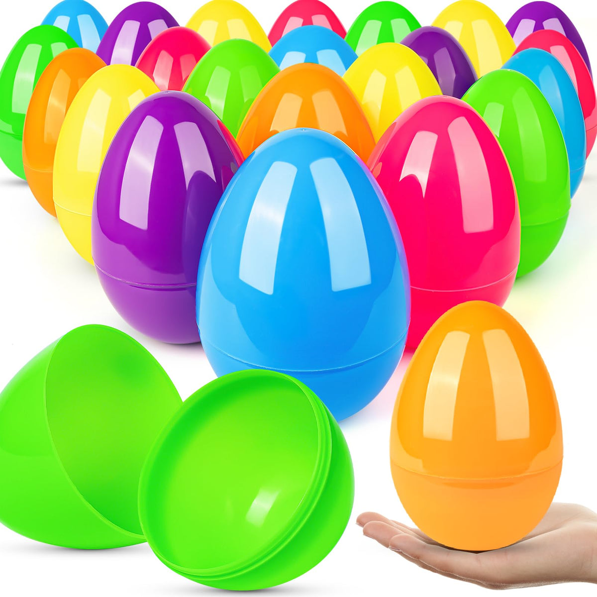BainGesk yellow 6-inch Easter egg ready for candy surprises and gifts