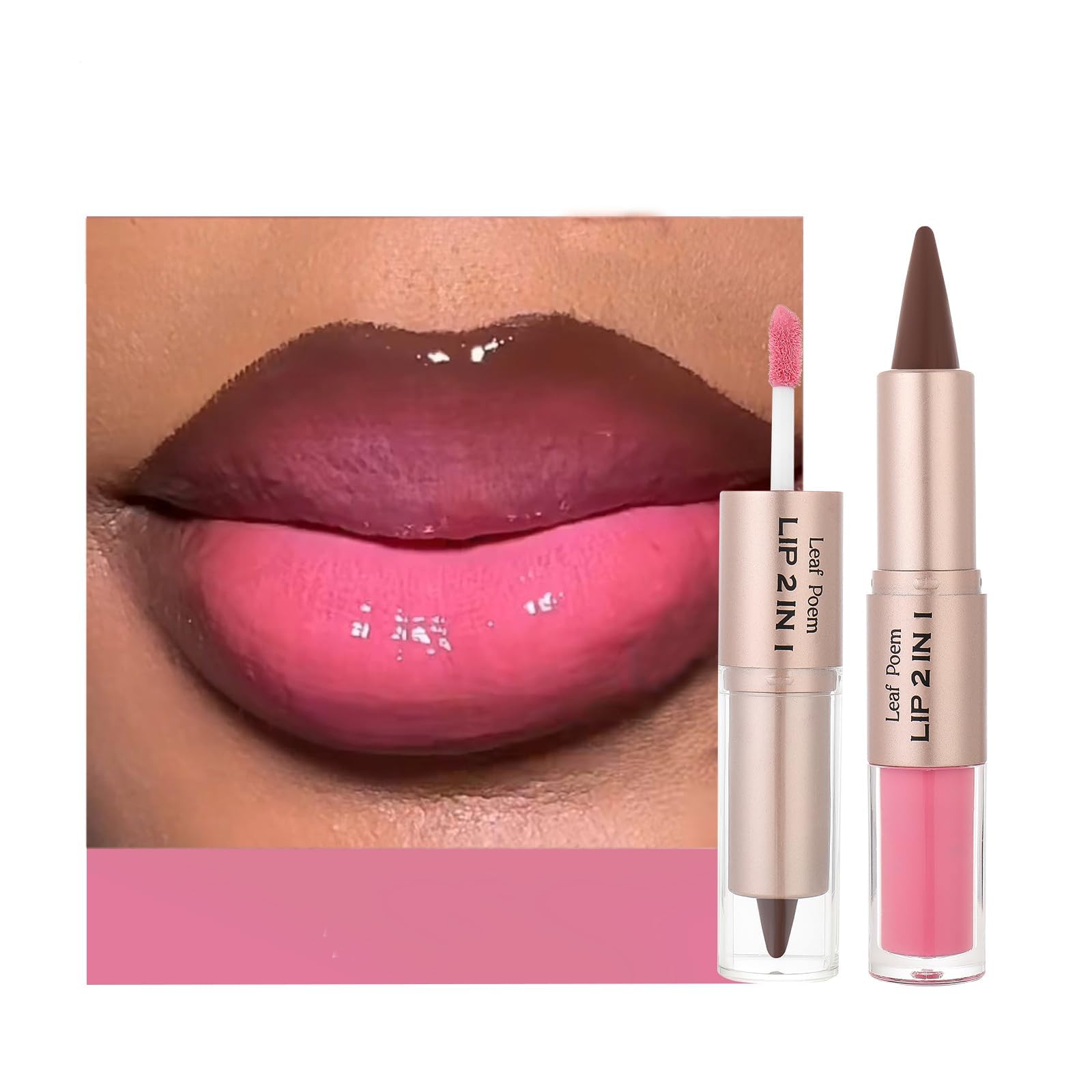 BAISEN DIARY Berry Pink Ombre lip liner defines lips with soft depth
