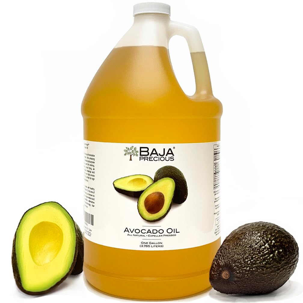 Baja Precious avocado oil 1 gal bottle pour with heavy-duty cap for high heat cooking