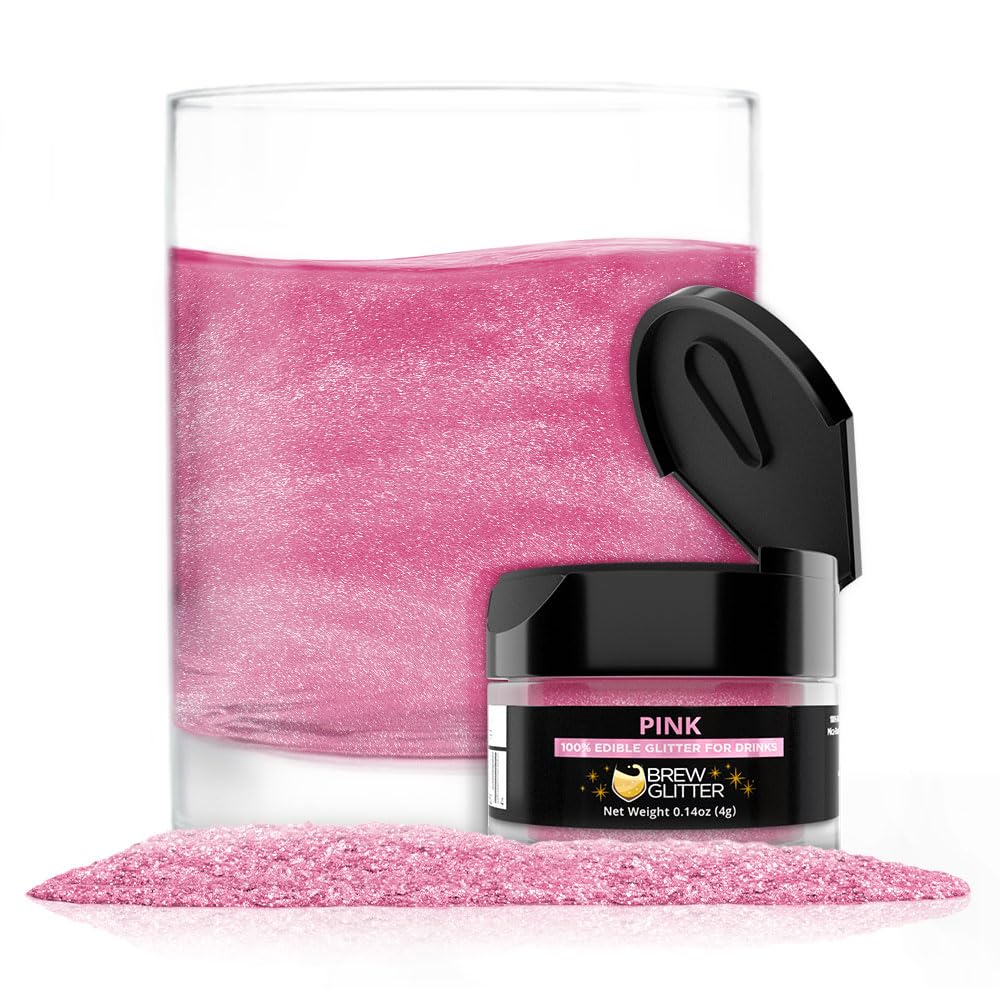 Bakell Brew Glitter pink drink adds edible shimmer to beverages