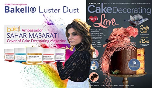 Bakell Luster Dust Super Gold applies as edible paint at home