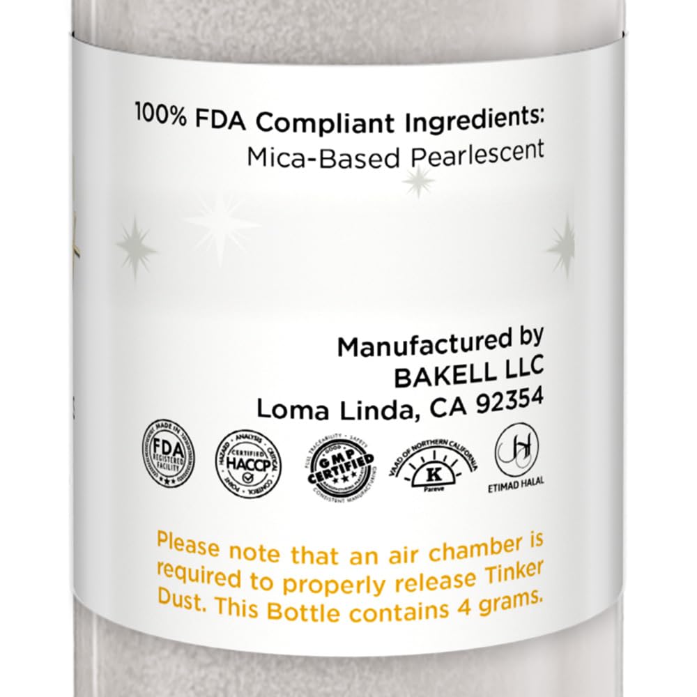 Bakell White Tinker Dust mini spray-pump enables precise glitter application.