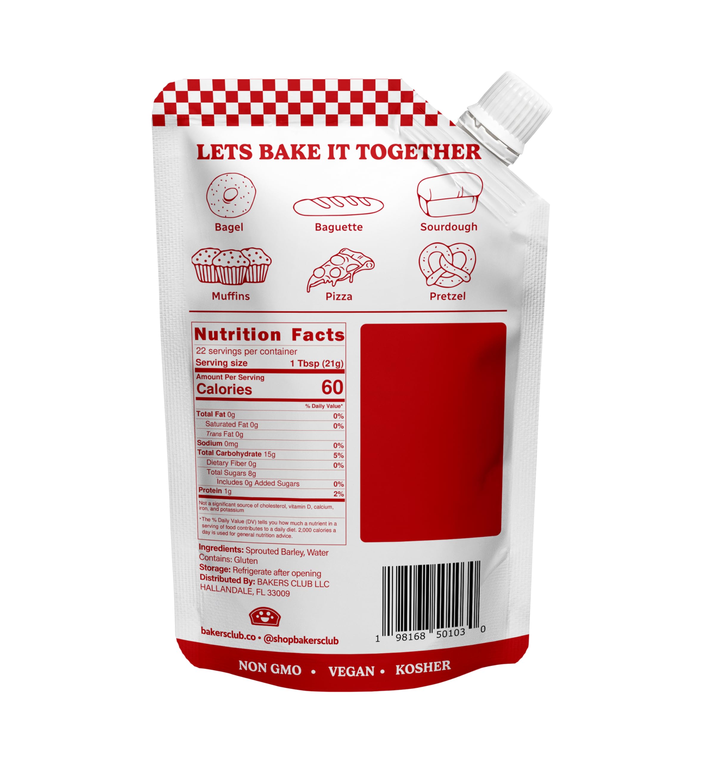 Bakers Club Barley Malt Syrup glaze pour highlighting browning and shine for artisanal breads.