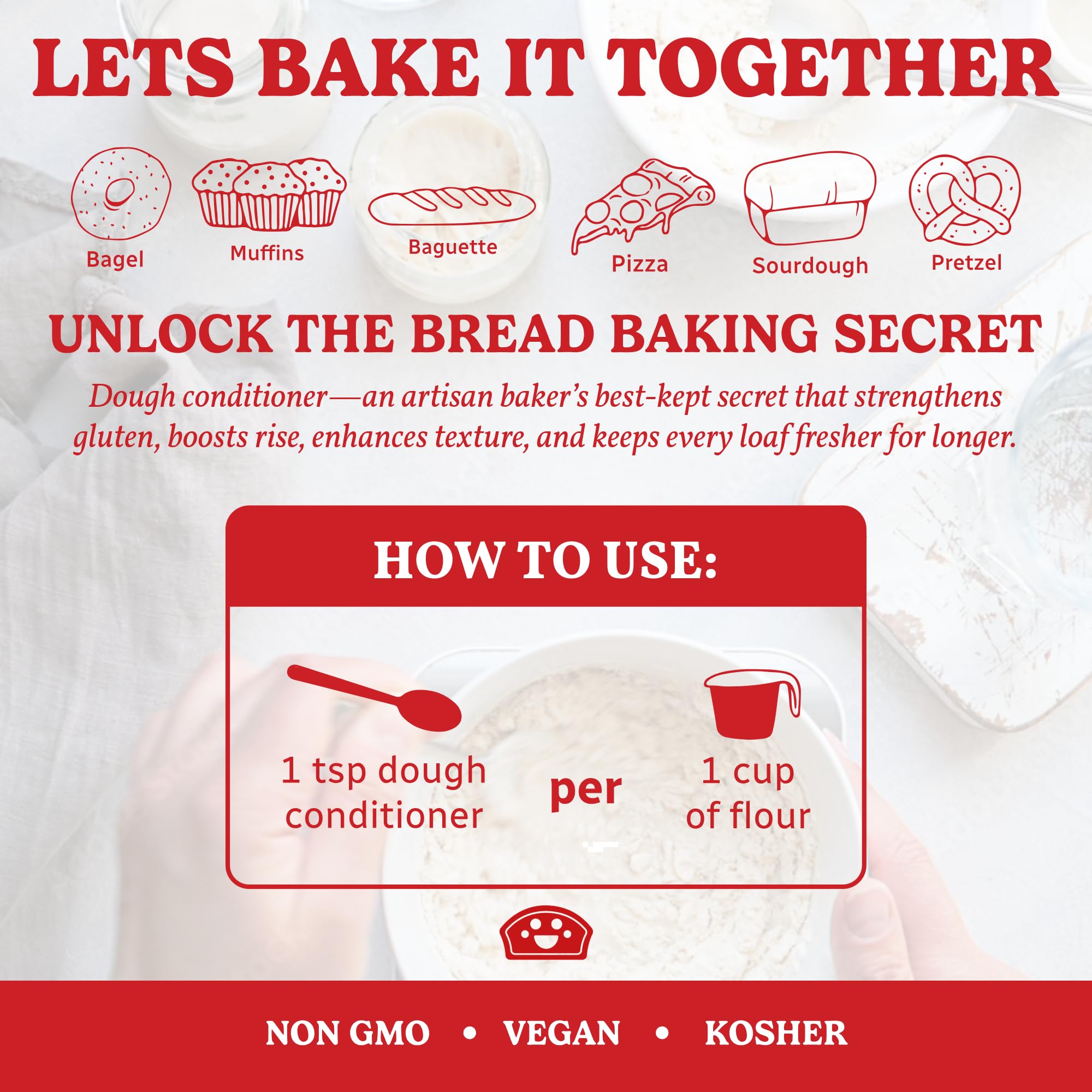 Bakers Club Bread Texture Improver highlights lighter crumb and improved bite.