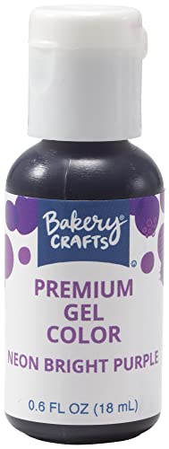 Bakery Crafts six-pack neon gels arranged for quick selection.