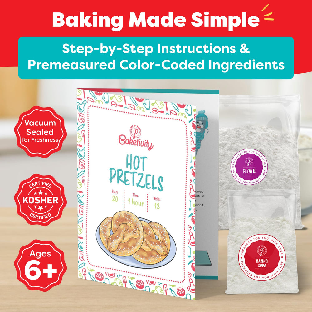 Baketivity pretzel dough formation for kids to shape and learn basics