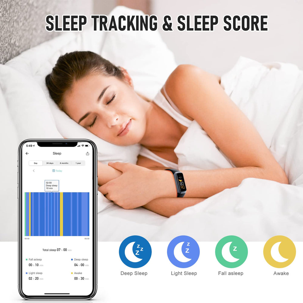 Bakoor Fitness Tracker offers 25 sports modes to guide workouts and metrics.