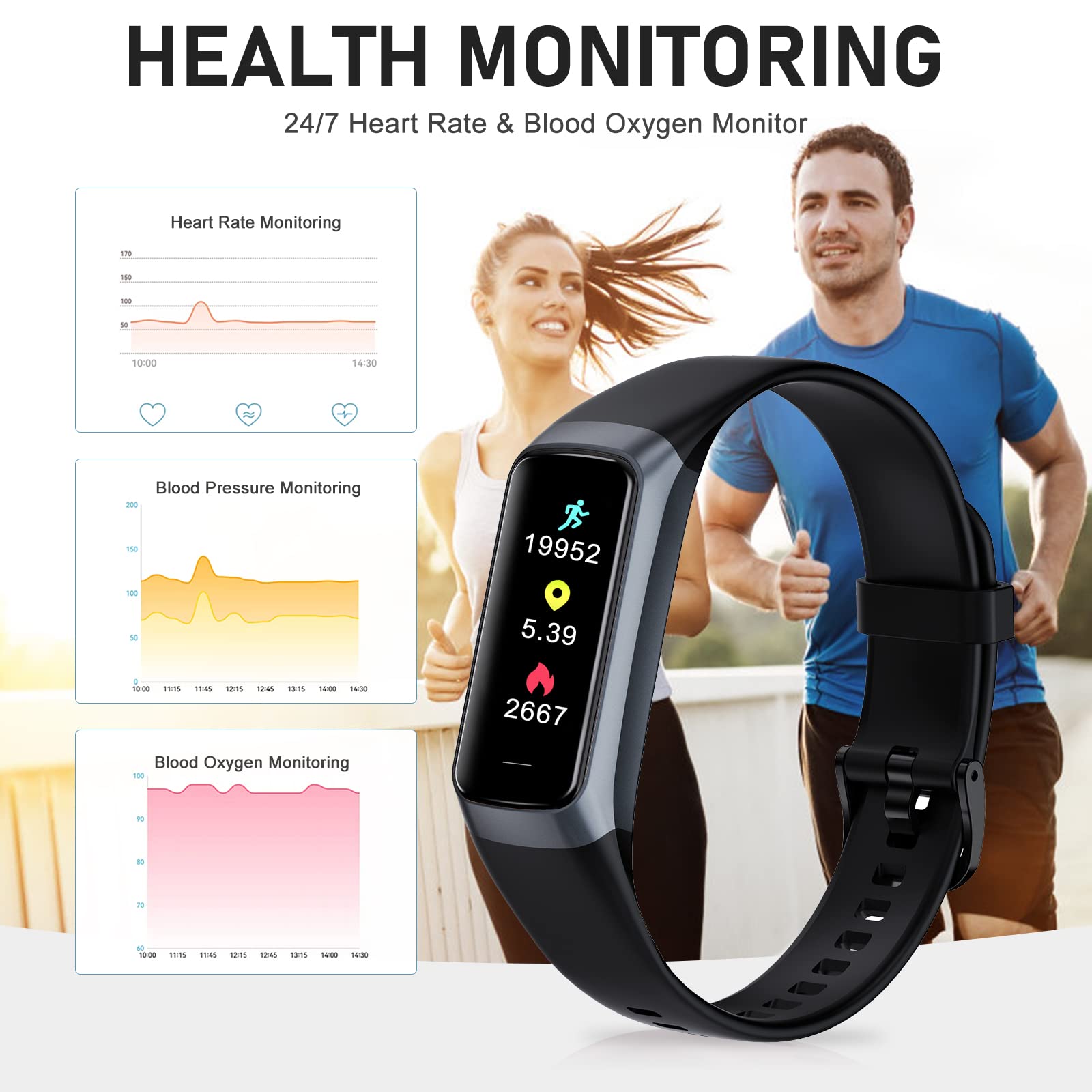 Bakoor Fitness Tracker tracks sleep stages to help evaluate rest quality.