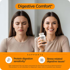 Balancebreens Bromelain 500mg label graphic highlighting 2400 GDU potency