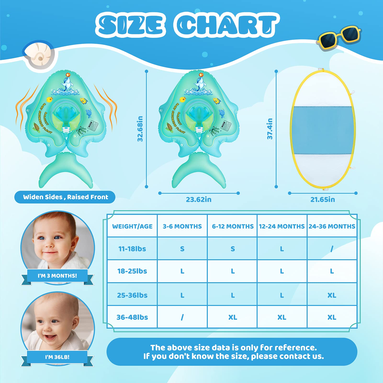 Balhvit infant swim float with canopy shields skin in bright outdoor pools.