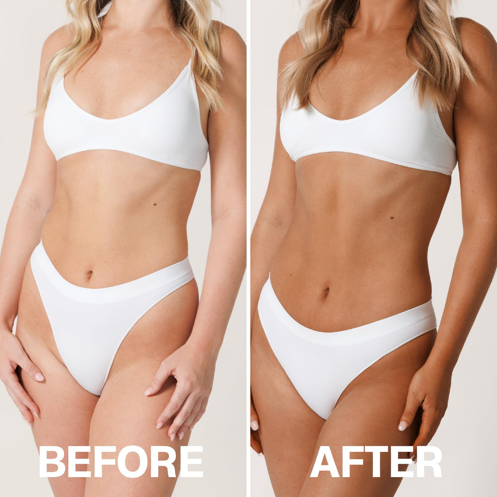 BALI BODY Clear tan mousse spreading smoothly with no transfer.