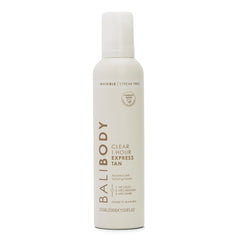BALI BODY Clear 1 Hour Express bottle pouring for fast, natural bronzing.