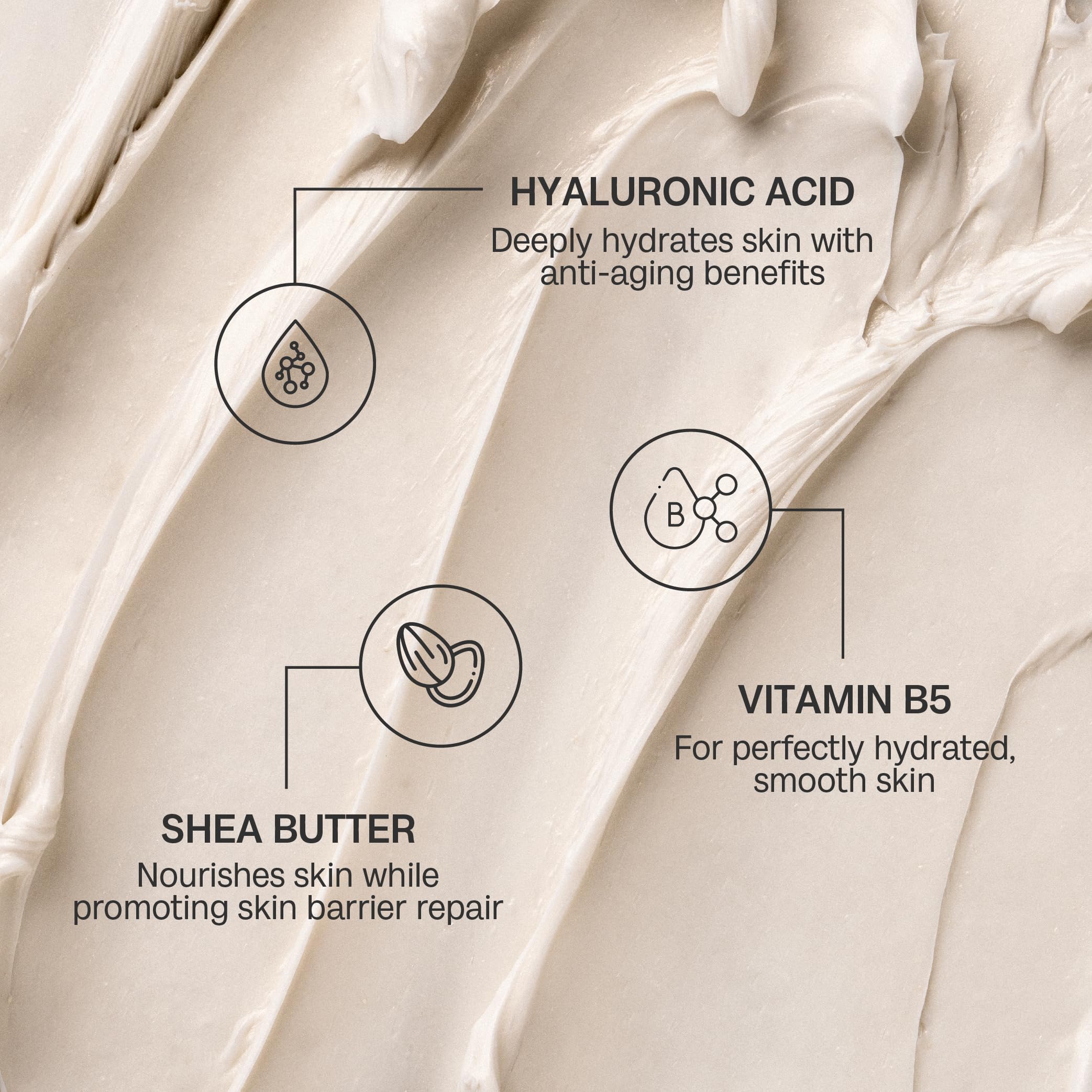 Bali Body Gradual Tanning Butter cream swirl highlights hydrating texture.