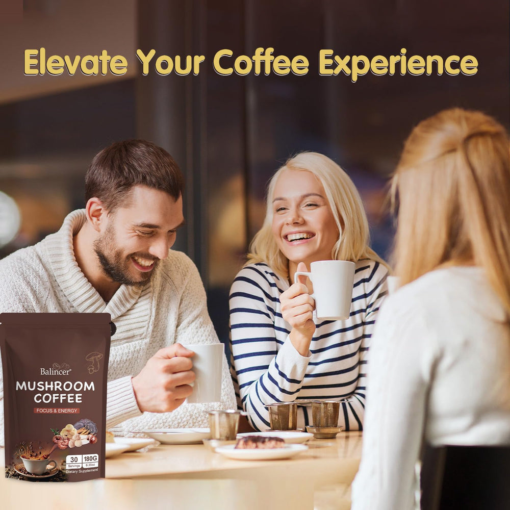 Balincer Mushroom Coffee latte-mix offers creamy texture with your preferred milk.