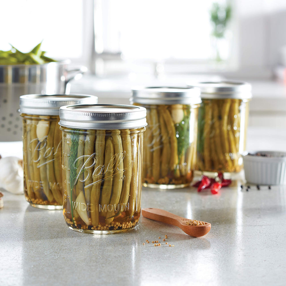 Ball BPA-free USA-made glass jar for everyday use.