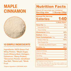 Ballerina Farm 24g protein per serving supports daily protein goals.