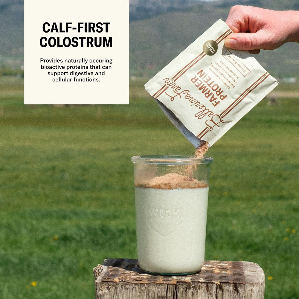 Ballerina Farm cow on Utah farm illustrating origin-sourced ingredients for trusted nutrition