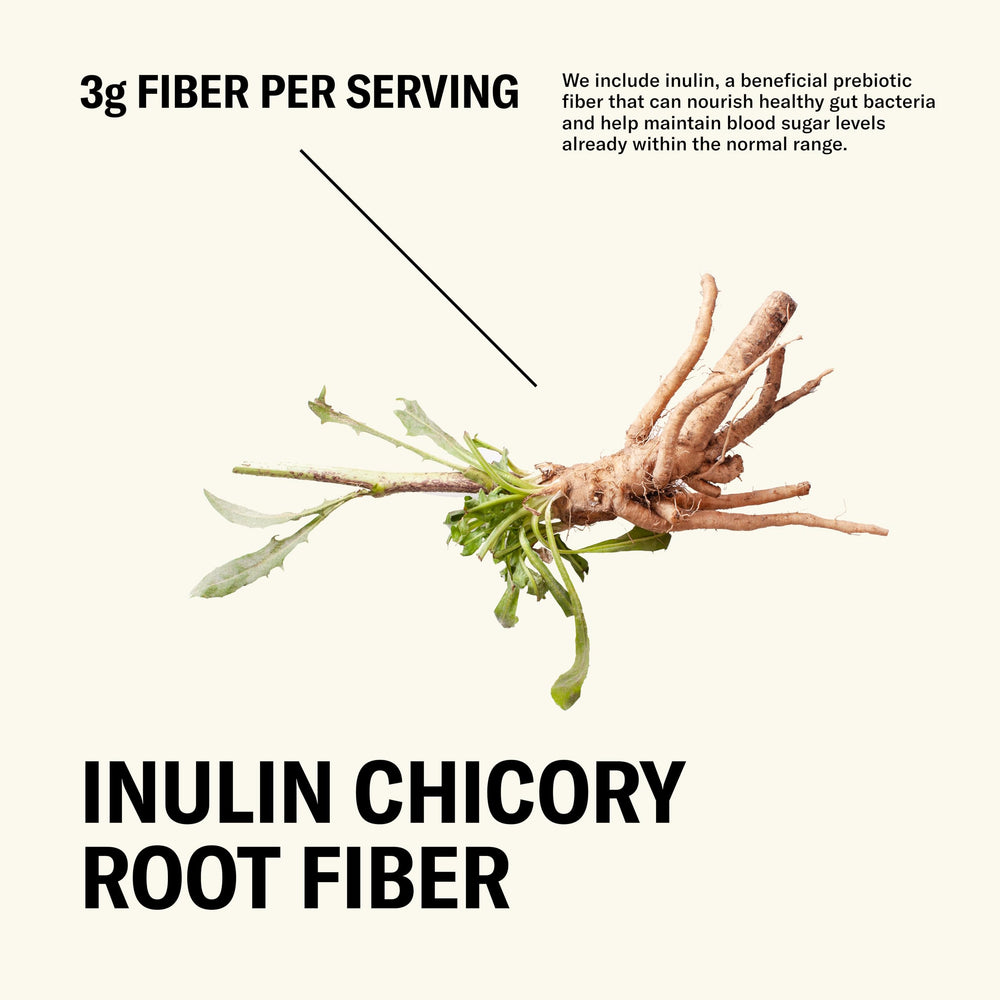 Close-up of label showing no artificial ingredients for clean nutrition