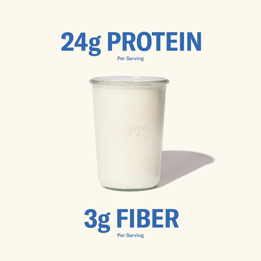 Ballerina Farm prebiotic fiber powder closeup for daily boost.