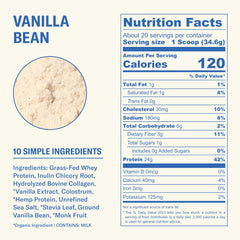 Ballerina Farm protein scoop pouring into a glass for quick shakes.