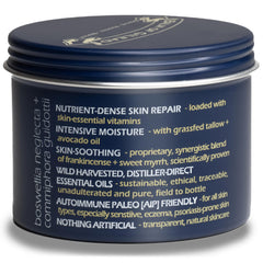 BALM OF GILEAD Foot Healing Cream ingredients highlight frankincense and myrrh for nourishing scent