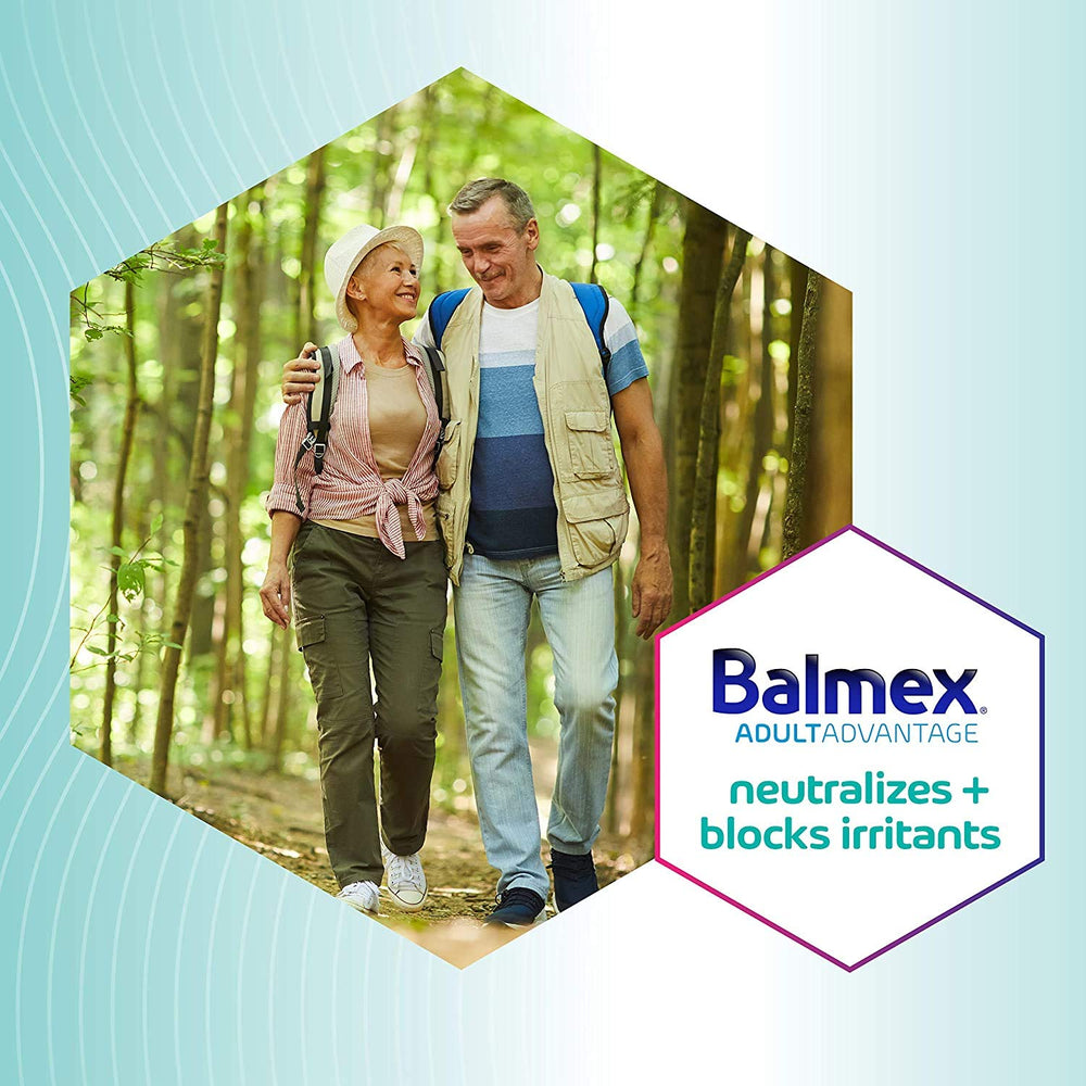 Close-up of Balmex cream texture showing smooth, easy-application consistency.