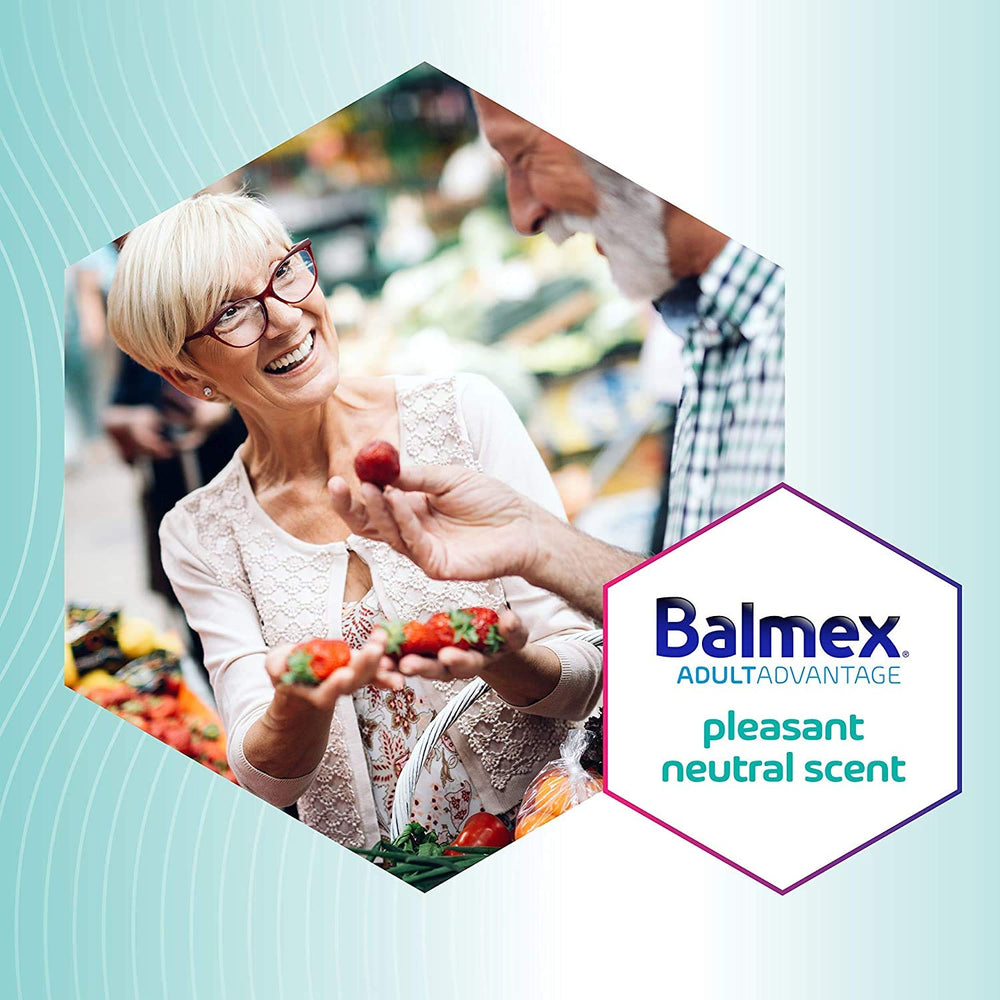 Visual of Balmex easy-on, easy-off application for quick use.