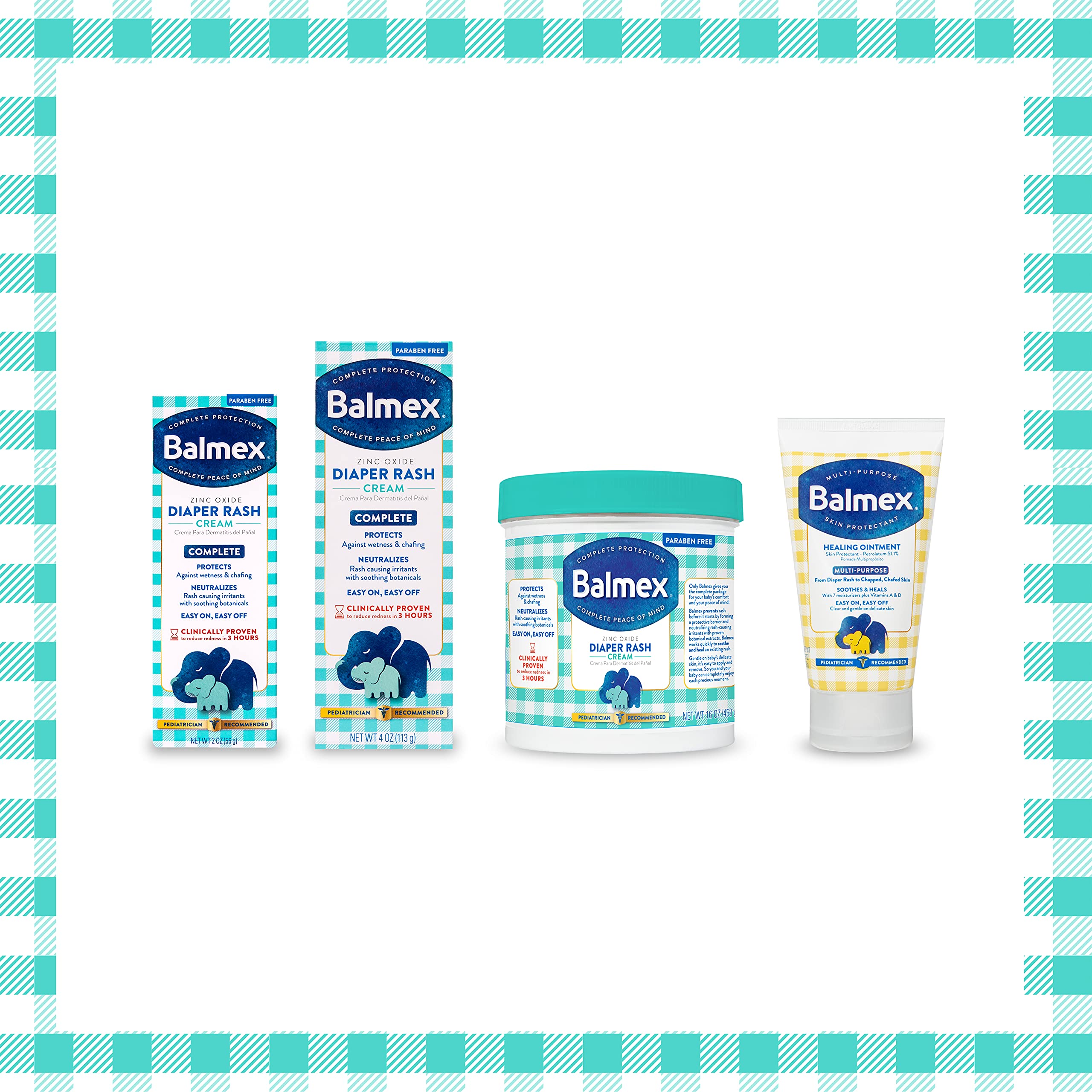 Parents trust Balmex for soothing relief at diaper changes.