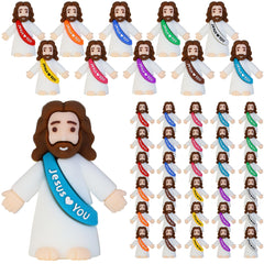 Bamamon 30-piece little Jesus figures in vibrant colors for Easter decor