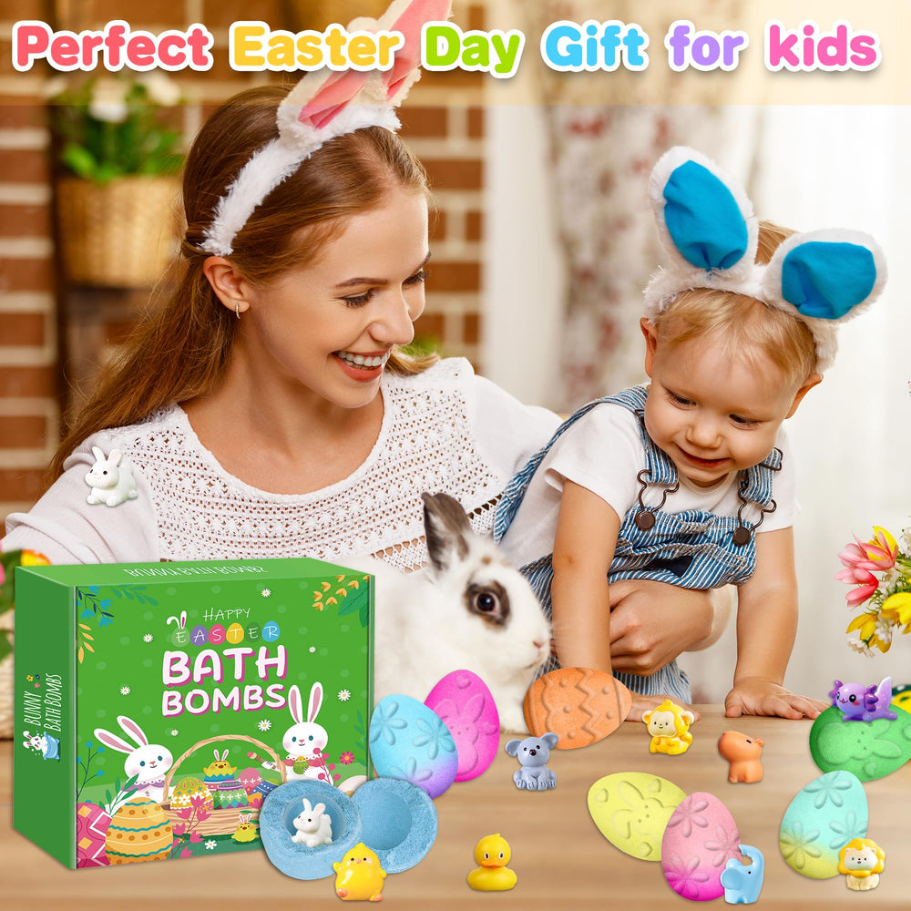 Fun, safe Bamamon bath time for boys and girls with Easter packaging.