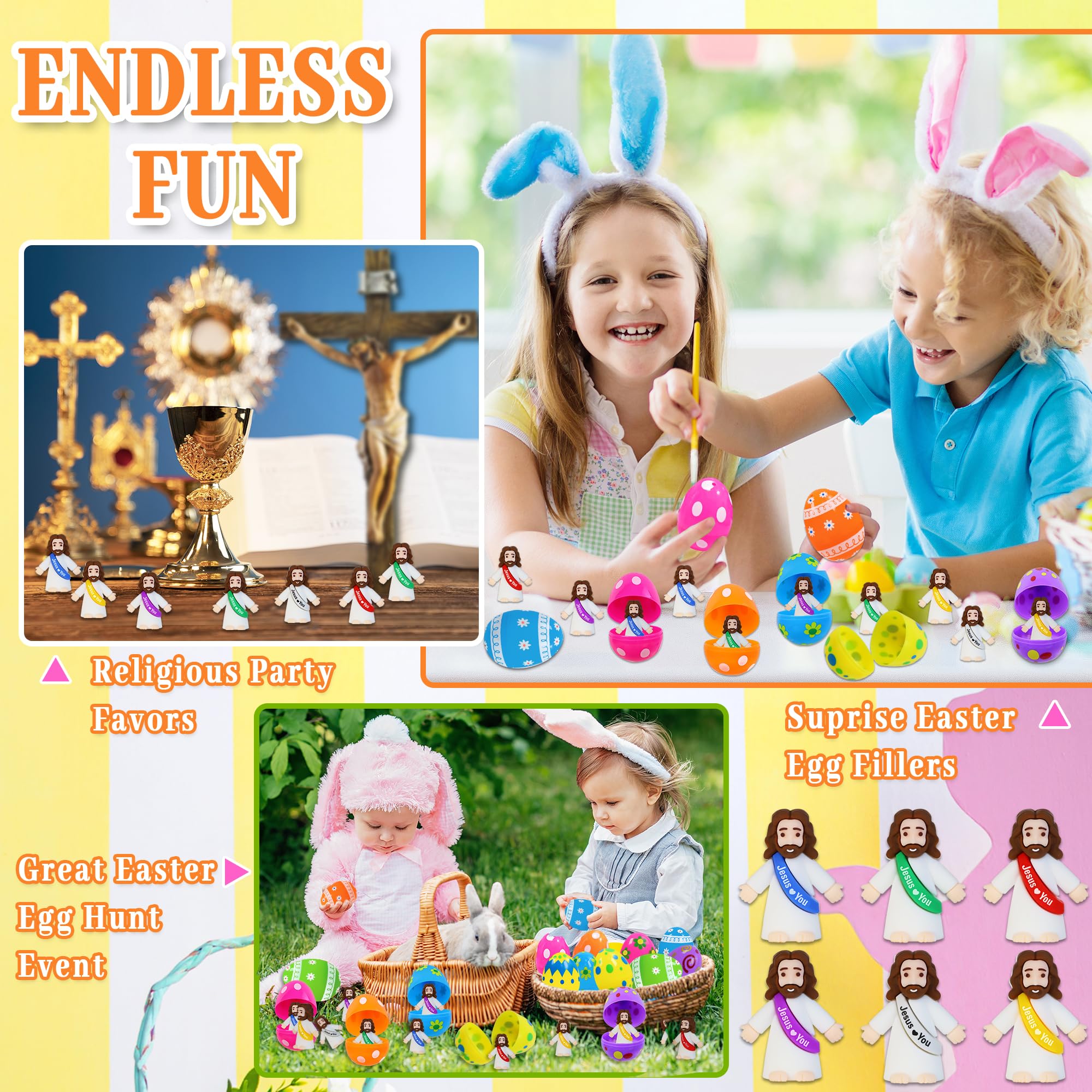 Durable PVC figures with smooth surfaces inside each Bamamon egg.