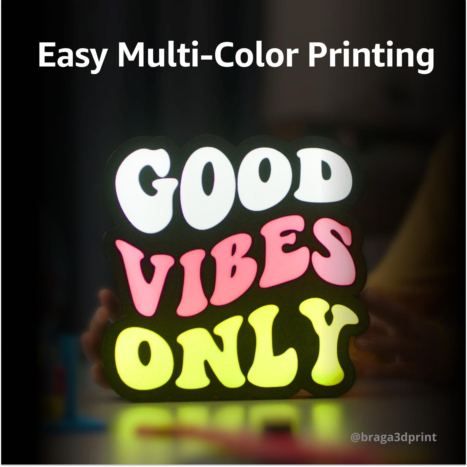 BAMBULAB A1 multi color printing with AMS Lite enables vibrant results.