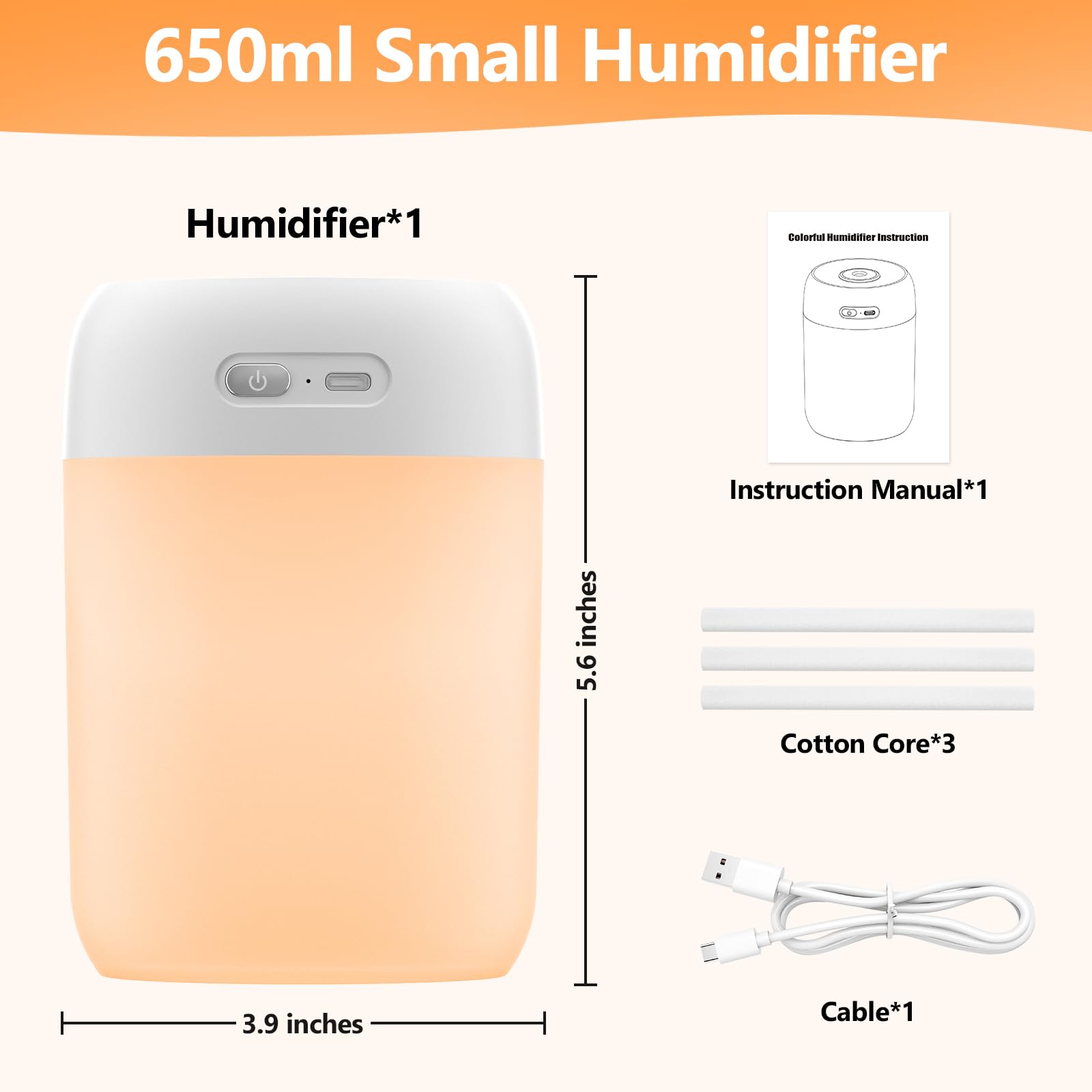 BAMCOO USB-powered humidifier for flexible placement.