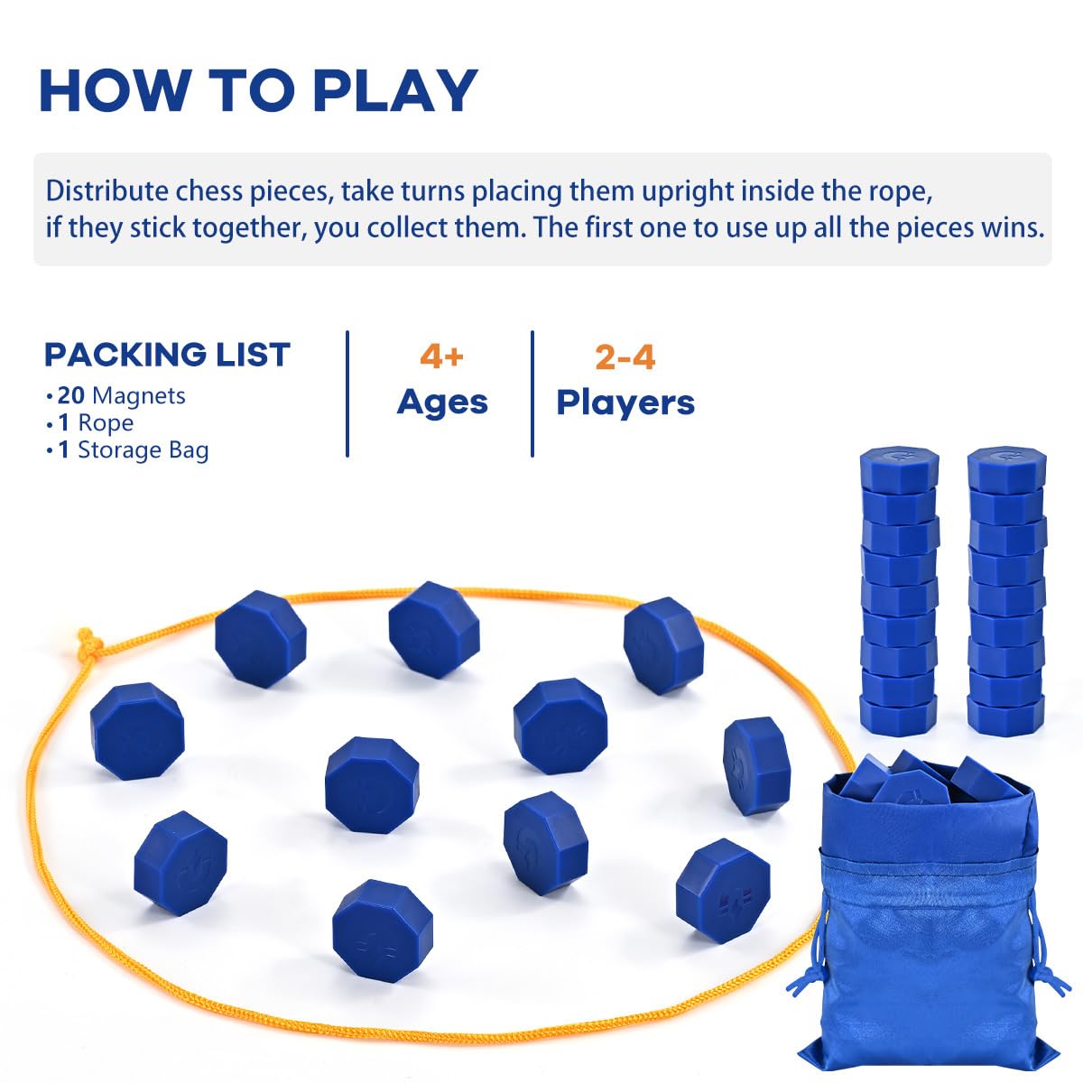 Bameca packaging box highlights portable design for trips.