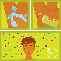 Ban 24-hour protection image illustrating long-lasting freshness through the workday.