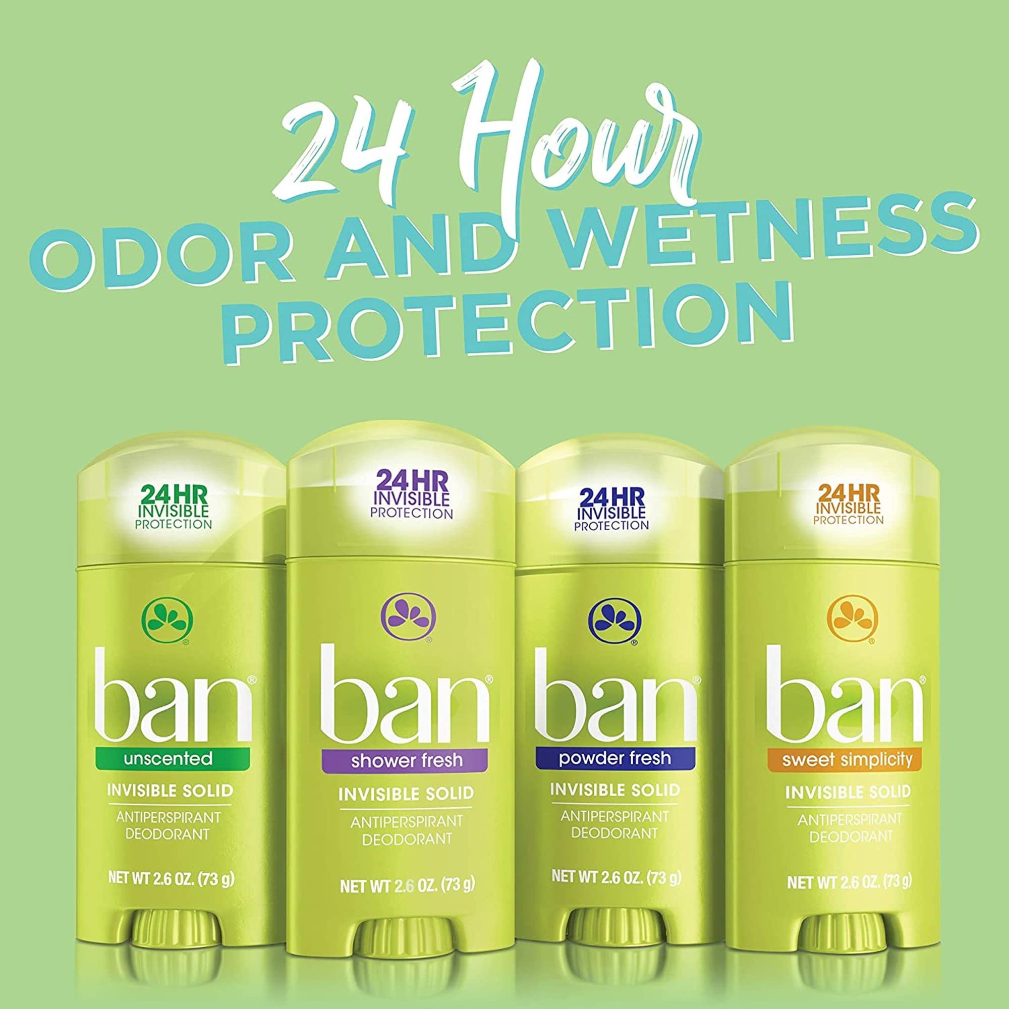 Ban Clear application demonstrates residue-free use on skin and fabrics.