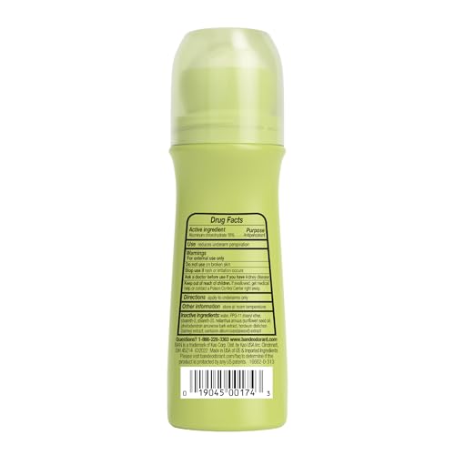 Ban Invisible Roll-On front view bottle emphasizes clear, no-drip formula