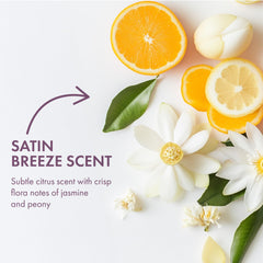 Ban Invisible Roll-On Satin Breeze application on skin for smooth glide.