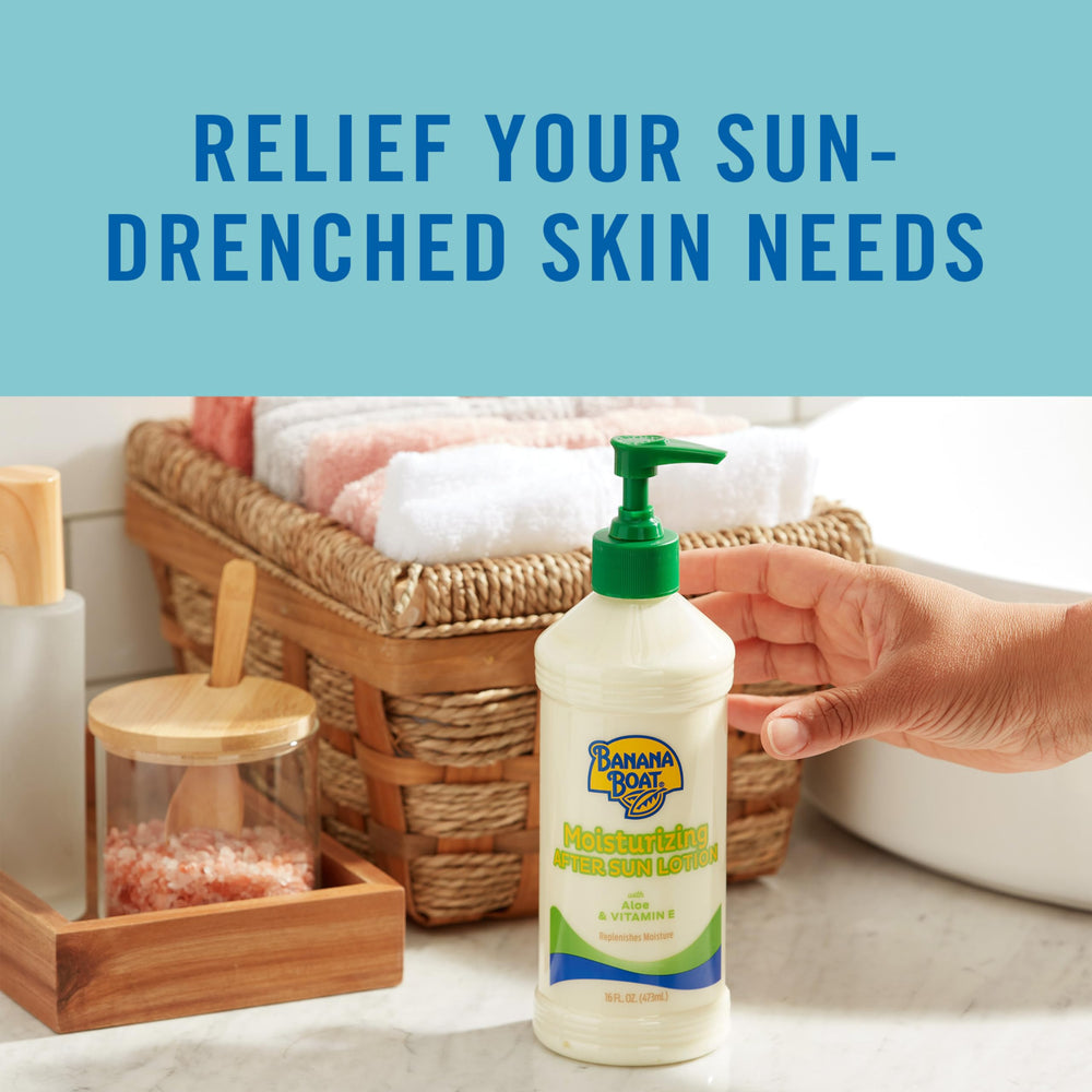 Oxybenzone-free Banana Boat After Sun Lotion for sensitive skin.