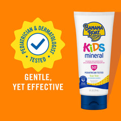 Banana Boat Kids Mineral Sunscreen Lotion smooth-application for easy rub-in