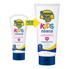 Banana Boat Kids Mineral Sunscreen Lotion water-resistant up to 80 minutes