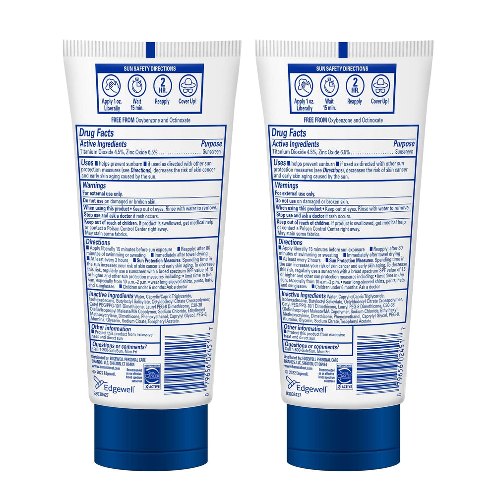 Banana Boat Mineral Sunscreen SPF50 twin-pack offers convenient family protection