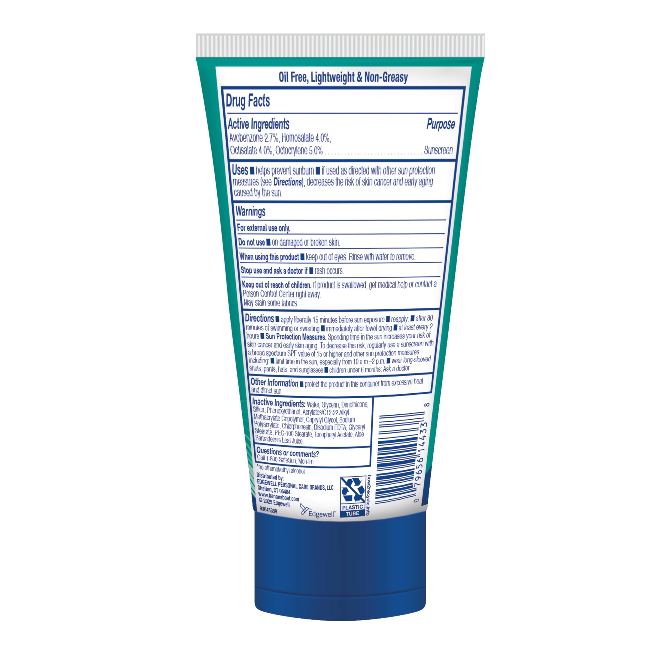Banana Boat Sheer Sensitive Face Lotion SPF 50 ideal for daily use by families