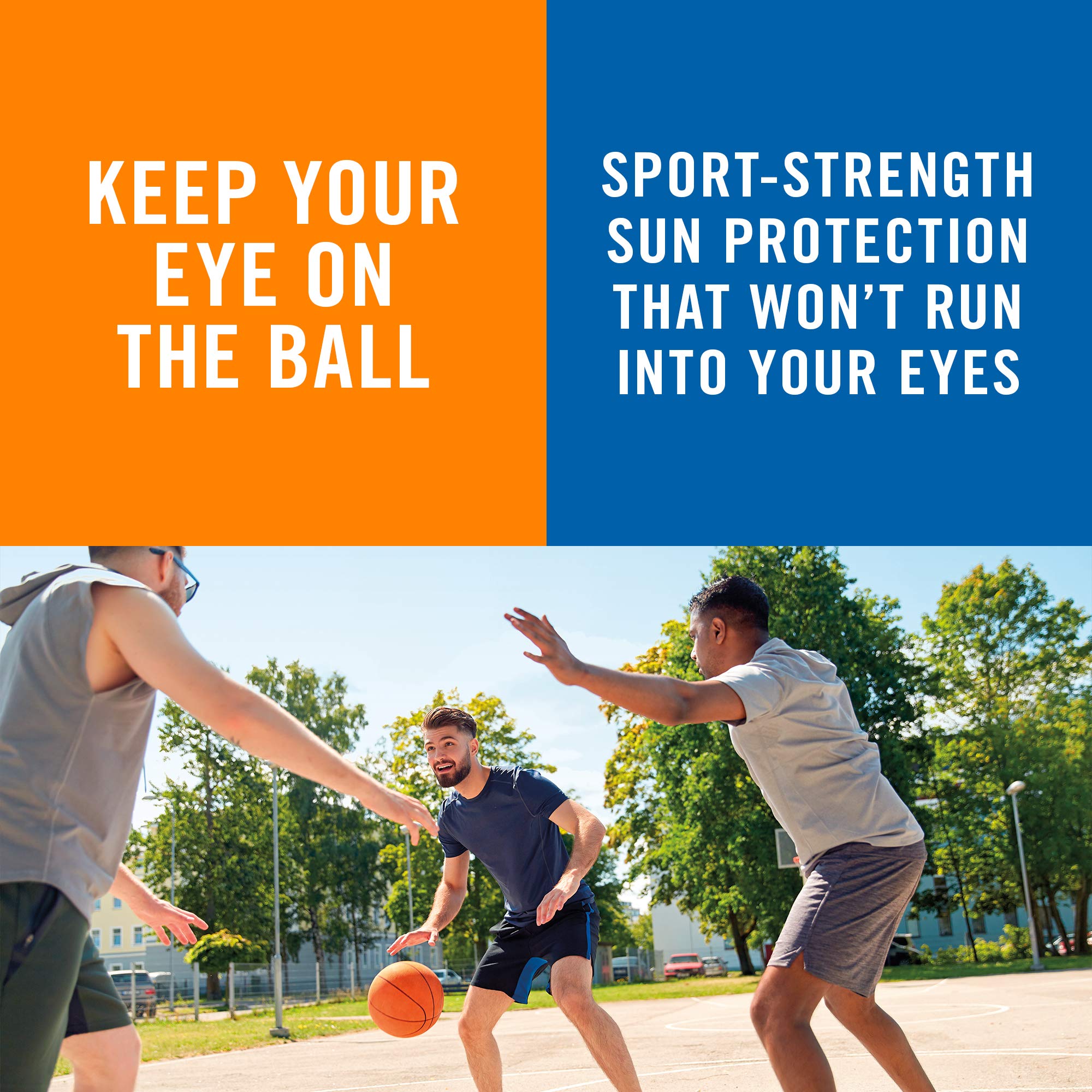 Banana Boat Sport Cool Zone SPF 50 spray shows quick absorption for active moments.